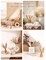 120 PCS Dried Pampas Grass, Dried Flowers, Reed Grass Bouquet for Bohemian Flowers Home Table Wedding Decoration, Rustic Farmhour.(Light Brown)